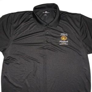 Tito’s Handmade Vodka Austin TX Polo Shirt LG